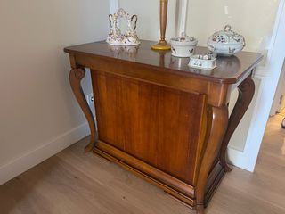 Mesa de comedor extensible de madera
