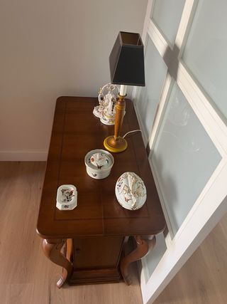 Mesa de comedor extensible de madera