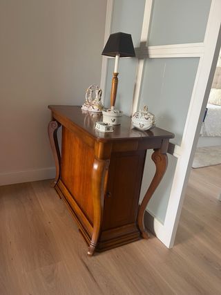 Mesa de comedor extensible de madera