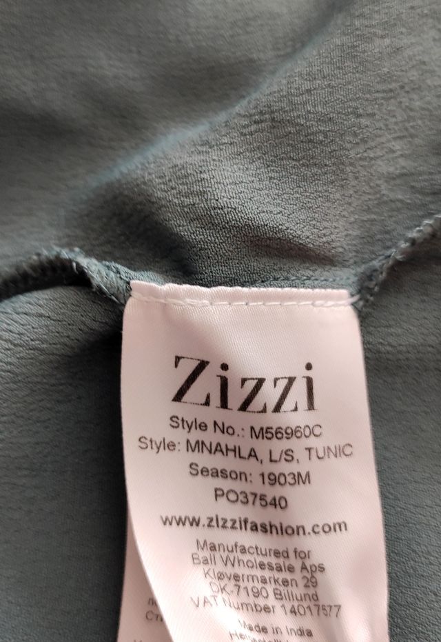 Vestido/Túnica Zizzi Verde L/XL novo
