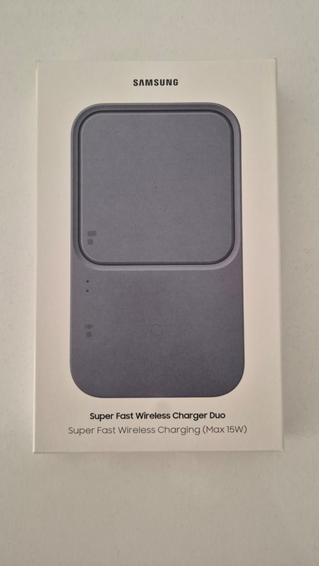 Cargador Inalámbrico Samsung Duo 15W.