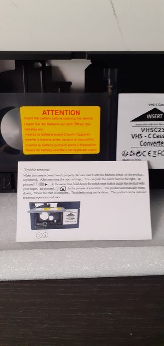 Adaptador VHS-C a VHS