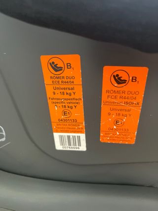 Silla coche Römer Duo Toyota