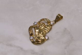 COLGANTE MADRE E HIJO, ORO 18K/1.1g