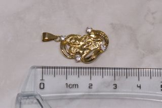 COLGANTE MADRE E HIJO, ORO 18K/1.1g