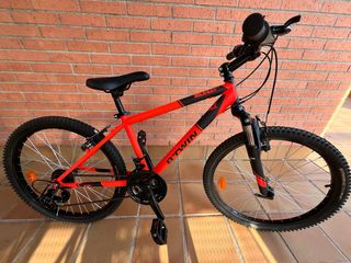 Bicicleta 24' ROCKRIDER 500 Roja