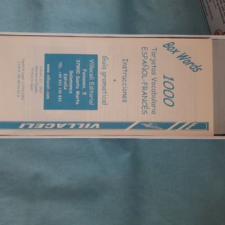 Tarjetas de vocabulario francés/español