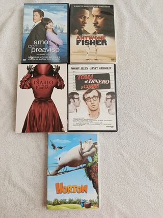 Lote 5 Películas DVD