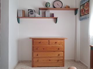 Conjunto dormitorio juvenil madera de pino. 
