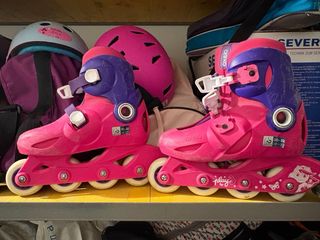 Patines Oxelo rosas y morados