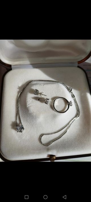 Set Gioielli Argento con Zirconi