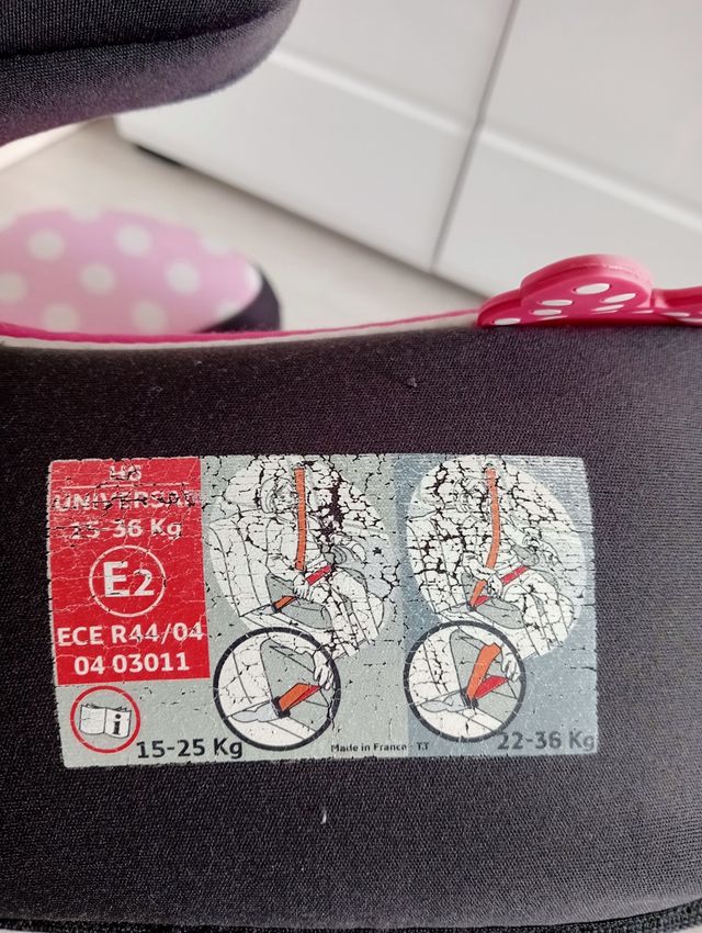 Asiento coche Minnie Mouse niños
