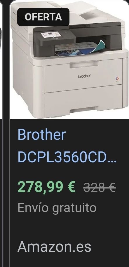 Impresora Brother WiFi Bluetooth Blanca