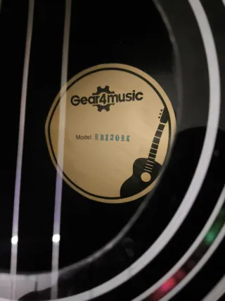 Guitarra Electroacústica Gear4music Negra