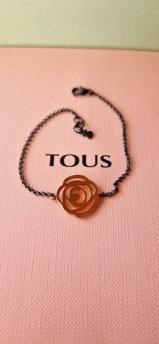Pulsera Tous Plata Pavonada y Vermeil Rosa