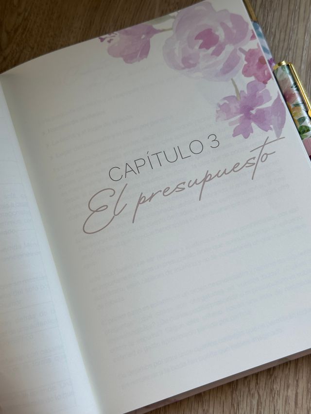 Cuaderno panificador de boda