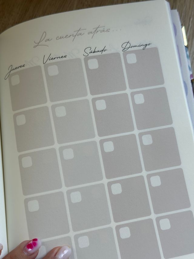 Cuaderno panificador de boda