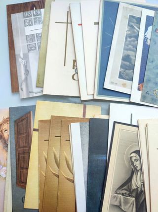Lote 46 Esquelas Recordatorios Defunción Vintage
