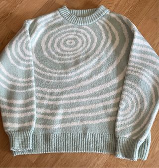 Sudadera Zara Menta y Turquesa