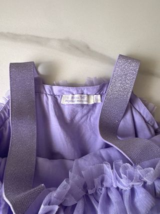 Vestitino bambina viola tulle