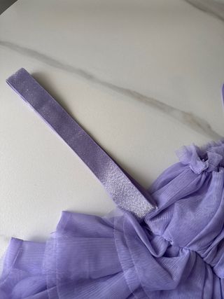 Vestitino bambina viola tulle