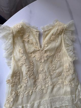 Vestito bambina 7/8 anni pizzo e tulle