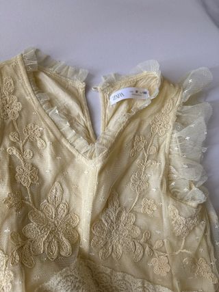 Vestito bambina 7/8 anni pizzo e tulle