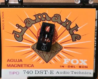 Aguja Tocadiscos Fox 740 DST-E Diamante/ELÍPTICA