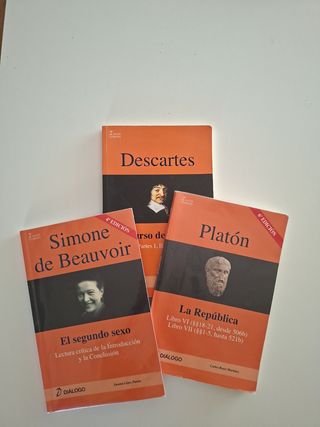 PLATÓN. DESCARTES. SIMONE de BEAUVOIR.