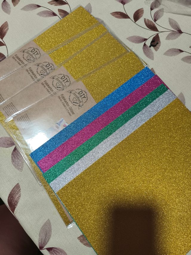 Cartulinas purpurina DIY DIN A4