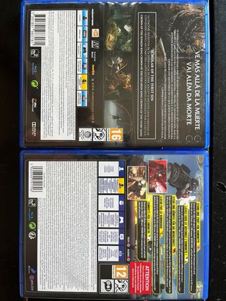 Juegos PS4 25€/unidad