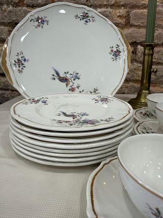 Juego de vajilla Longchamp Chantilly Francia