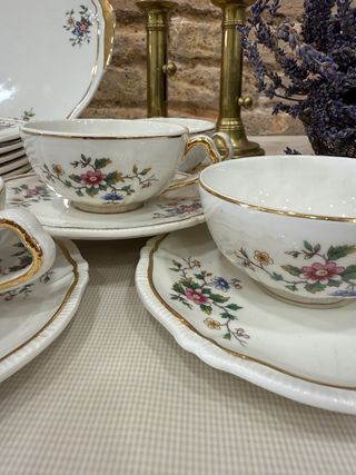 Juego de vajilla Longchamp Chantilly Francia