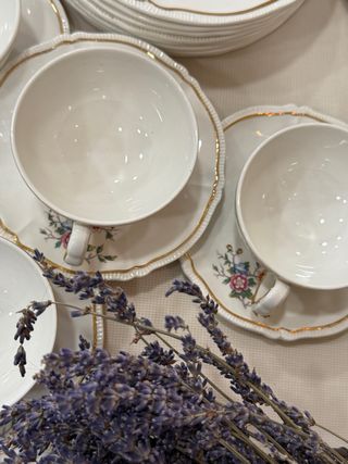 Juego de vajilla Longchamp Chantilly Francia