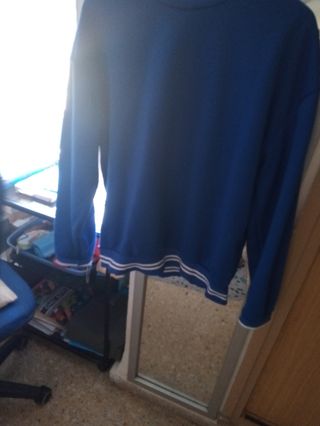 Jersey tipo chándal azul