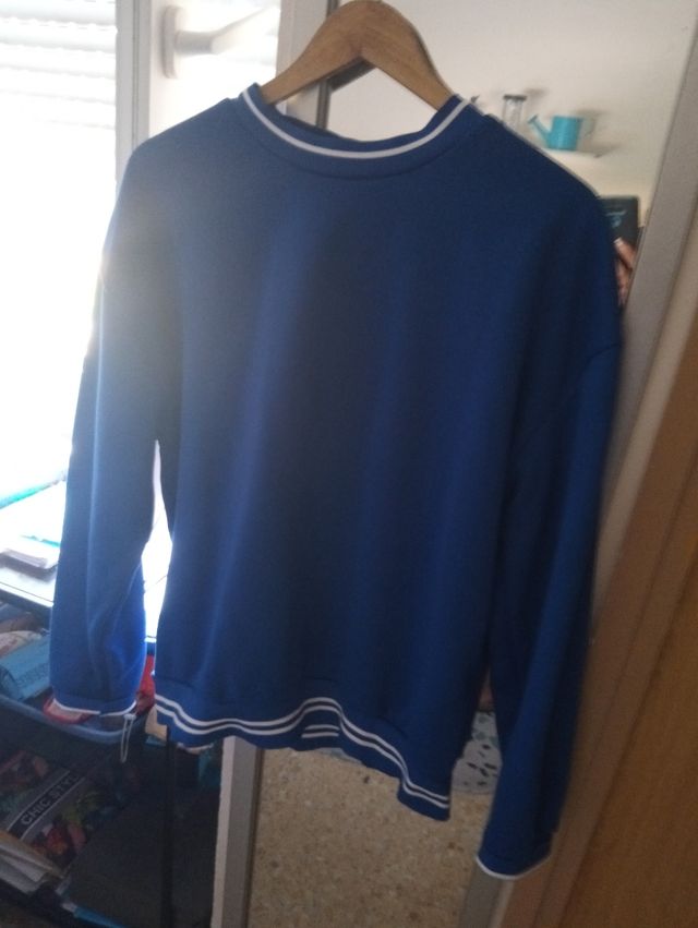 Jersey tipo chándal azul