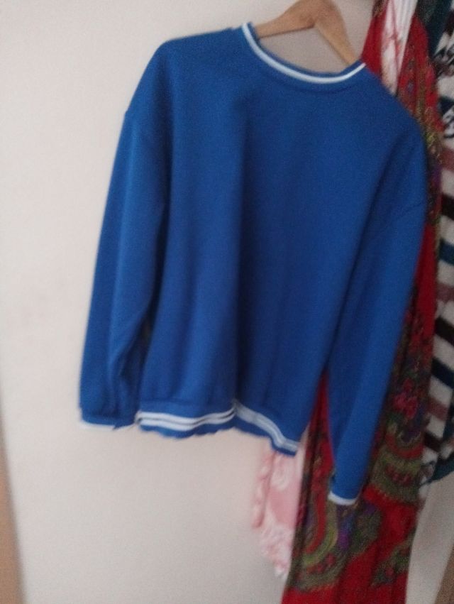 Jersey tipo chándal azul