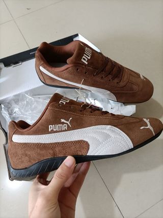 Puma Speedcat Marroni/Bianche Nuove mai indossate