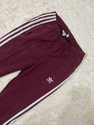 ¡¡CHOLLO!! Talla XS Pantalón Adidas Burdeos Trebol