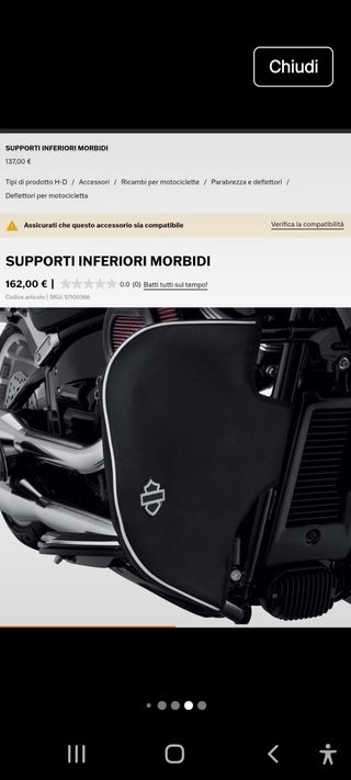 Copri  pioggia aria freddo  Harley Davidson