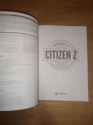 Citizen Z C1 Workbook with Downloadable Audio