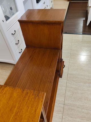 Mueble recibidor madera y metal