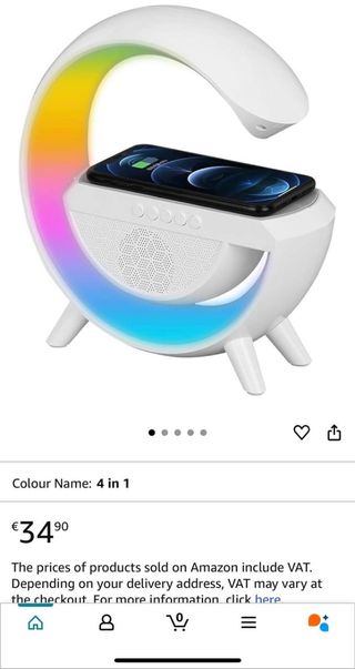 Lámpara Noche Carga Musical Bluetooth