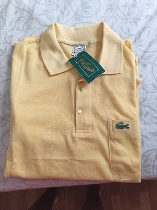 Camisa Polo Lacoste Amarilla Talla M