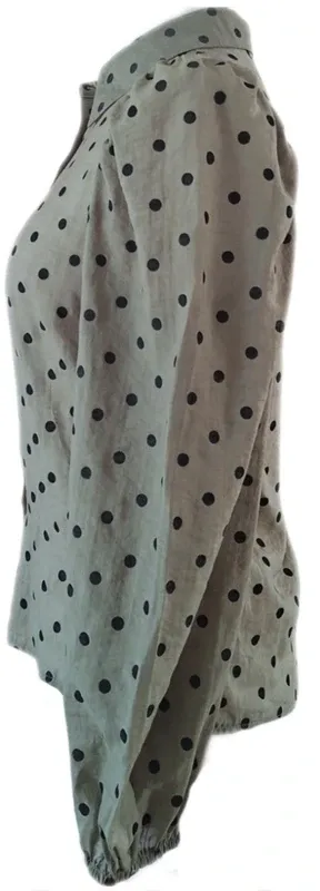 Blusa vintage lunares manga larga