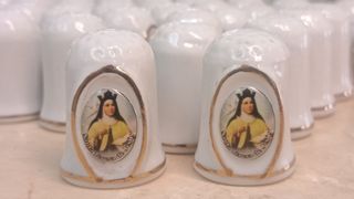 Lote dedales porcelana Santa Teresa de Ávila