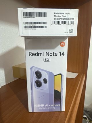 Xiaomi Redmi Note 14 5G 256GB Negro y morado 