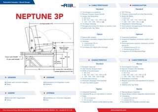 Asiento-cama Scopema Neptune3P - 2 plazas 104cm