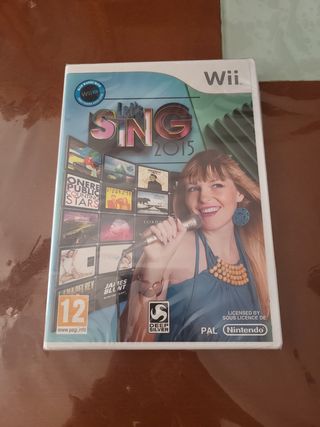 Juego Wii Let's Sing 2015 Karaoke. SIN ABRIR. 