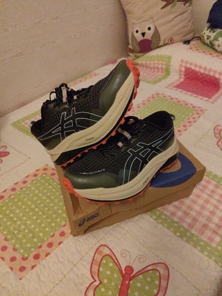 Asics Trail Running Zapatillas Negro/Verde